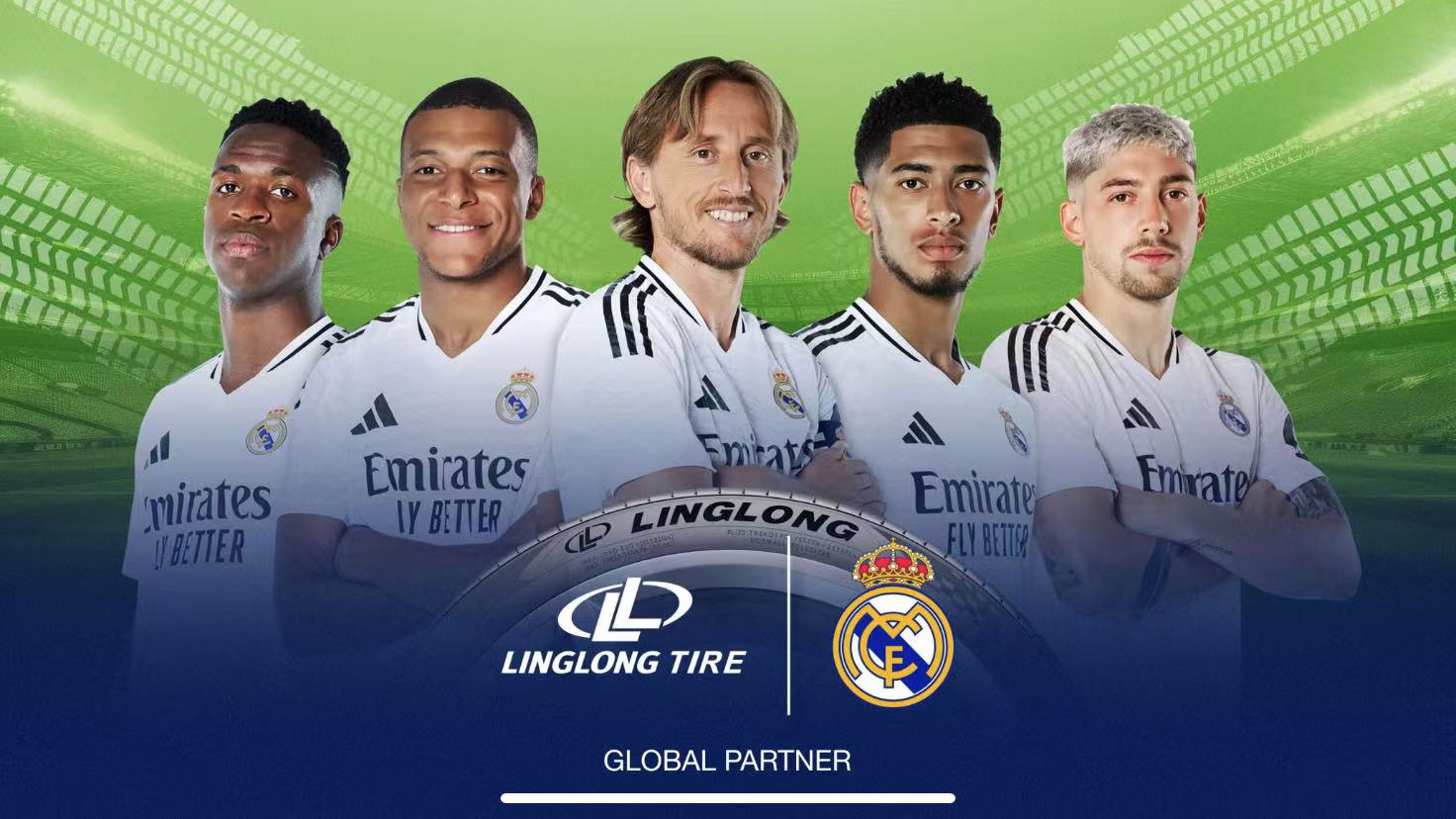„Linglong“ padangos oficialiai tampa pasauliniu Madrido „Real“ partneriu